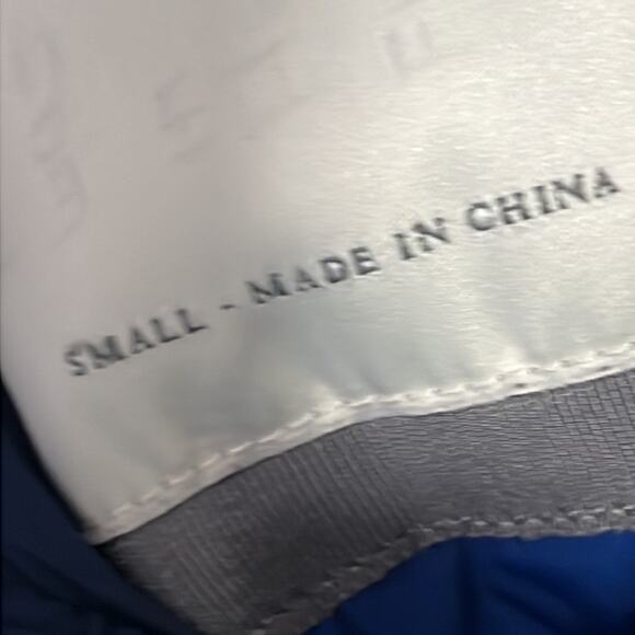 Abercrombie & Fitch S Blue Down Waterfowl‎ Feathers Y2K Short Puffer Jacket - Picture 13 of 13